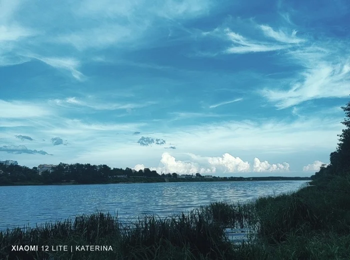 Silence - My, River, Sky, Evening, Shore, Mobile photography