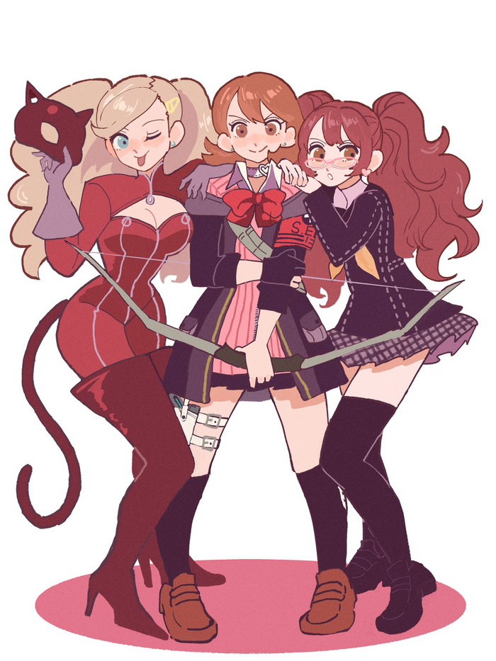   Anime Art, , , Persona, Persona 5, Persona 4, Persona 3, Takeba Yukari, Ann Takamaki, Kujikawa Rise, 