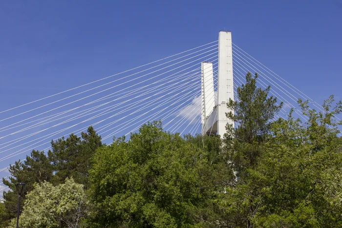 New bridge across the river Ob in Novosibirsk - My, The photo, Bridge, Novosibirsk