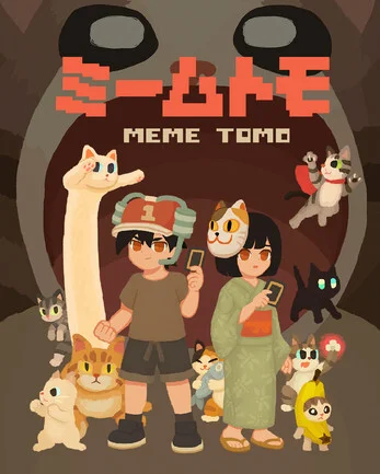 Giveaway of the Card RPG game Memetomo on Itch.io - Indie game, Gamedev, Development of, Distribution, Инди, Quest, Role-playing games, Card game, Itchio, Not Steam, Longpost