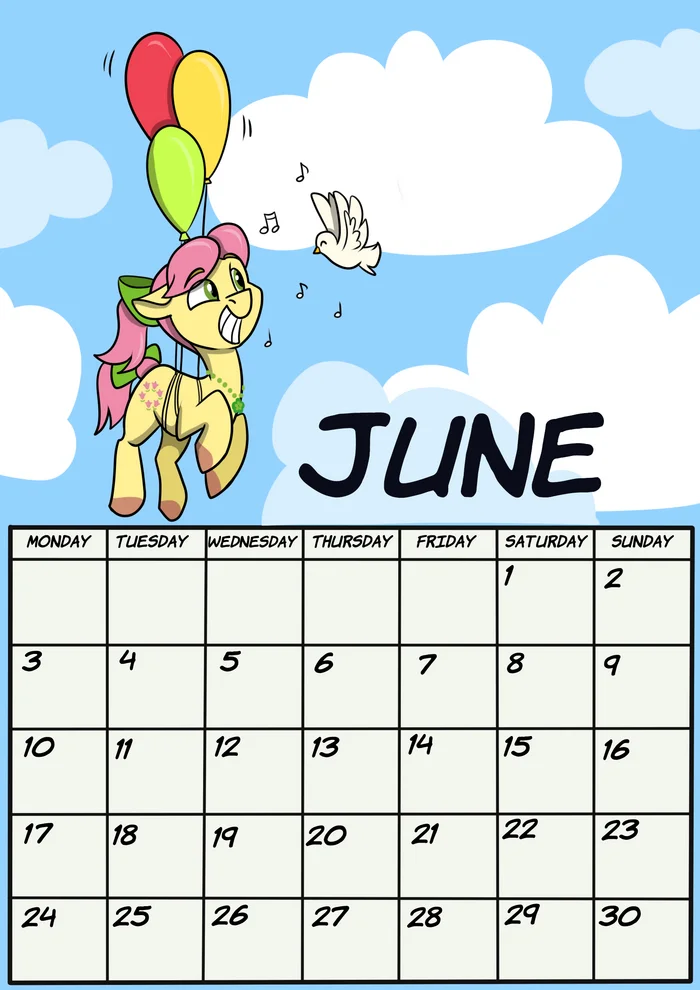 Heat, heat, June, lady - My little pony, Art, PonyArt, Rutkotka