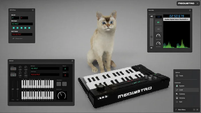 “This is no longer a maestro, this is a meowestro!” — Cat synthesizer Meowstro announced - Steam, Game world news, Video game, Gamers, Computer games, cat, Music, Video, Longpost