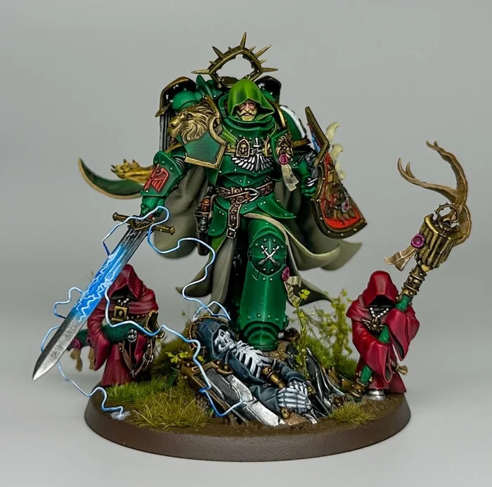 Lev el Johnson. Son of the Forest. Primarch of the Dark Angels - Modeling, Warhammer, Painting miniatures, Painting, Wh miniatures, Primarchs, Adeptus Astartes, Scale model