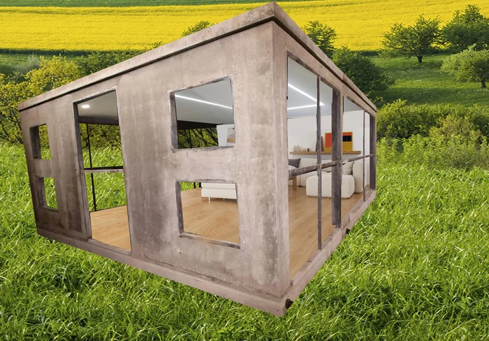 House of two modules (based on real photos) - My, Architecture, Izhs, The property, Modular house, Lodging, Affordable Housing, My house, Longpost, Series Affordable and durable homes including modular