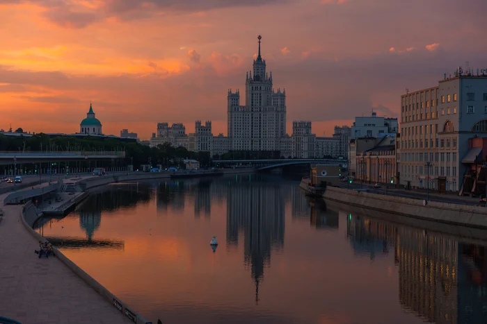 Dawn City - My, The photo, Moscow, dawn, Architecture