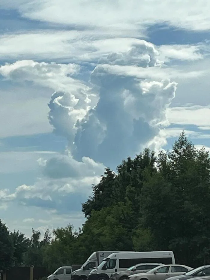 View from the clouds - Clouds, Pareidolia, Horror, The photo, It seemed