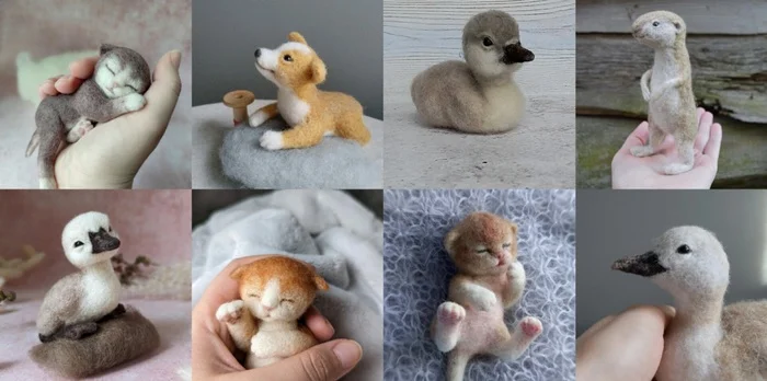 Felted hamster, corgi and hummingbird - my works for 5 months - My, Needlework without process, Dry felting, Video, Vertical video