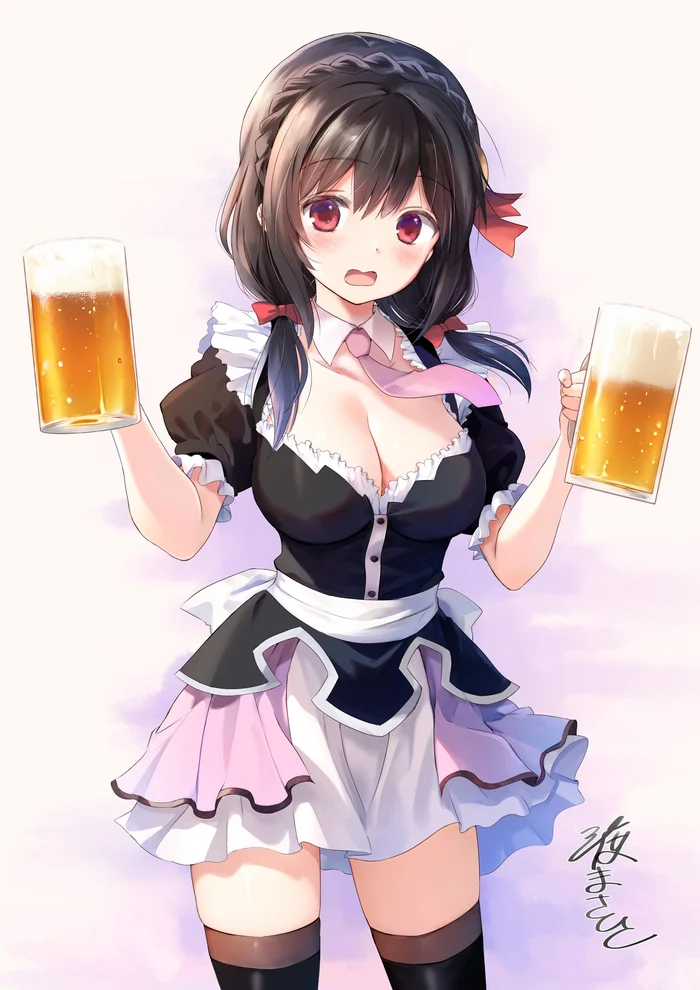 Waitress Yunyun - Anime art, Anime, Konosuba, Yunyun