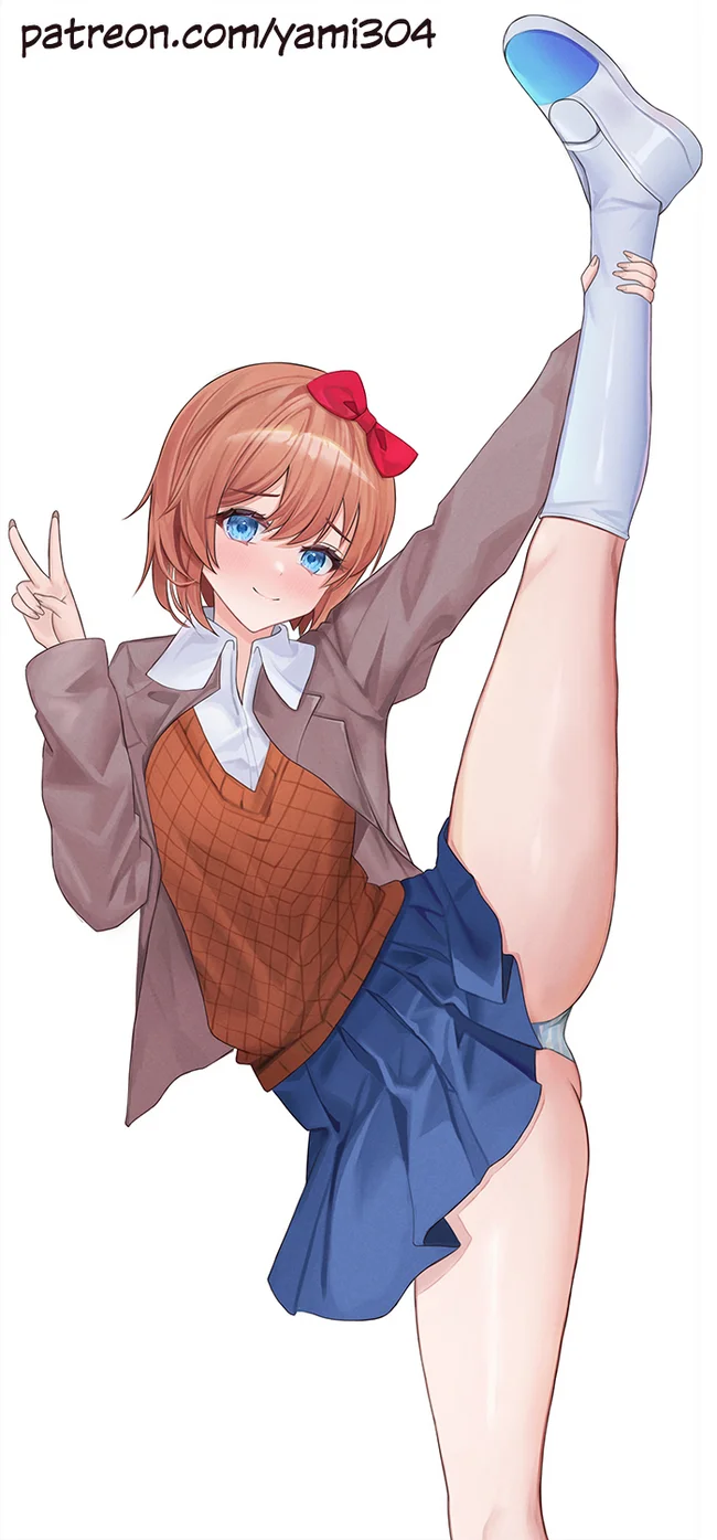 Хоба - NSFW, Anime Art, Аниме, Игры, Doki Doki Literature Club, Sayori, Визуальная новелла, Хоба