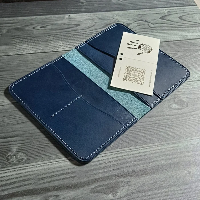 Dockholder made of genuine leather - My, Dockholder, Cover, The passport, Documentation, Leather, Leather products, Longpost, Needlework without process
