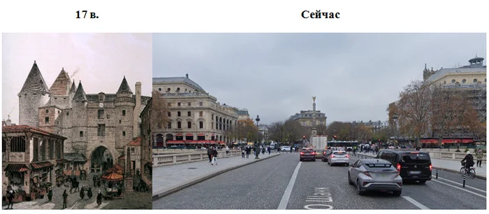 Paris once upon a time. Place Chatelet - France, History, Paris, Architecture