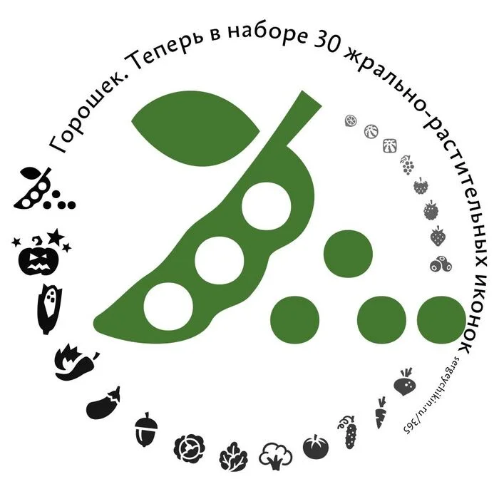 Almost daily icon - polka dots - My, Icons, Green pea