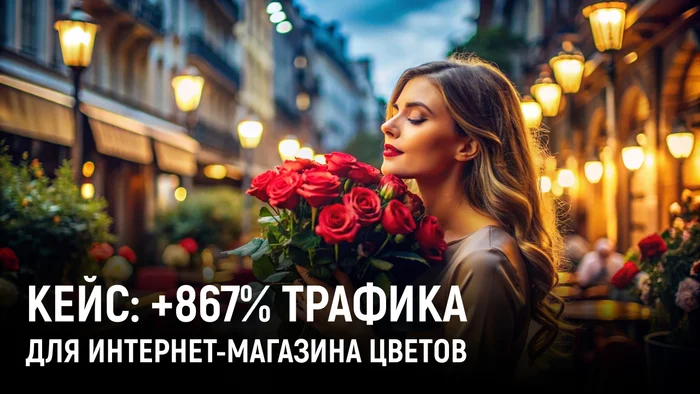 Case study on promoting a website for the sale and delivery of flowers in Moscow - Longpost, Market, Reply to post, Text, Small business, Entrepreneurship, Business, Marketing, My, Promotion, Clients