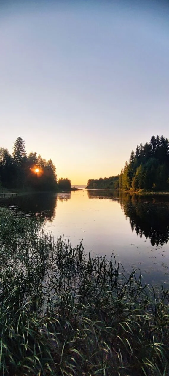 Ответ на пост «Поймала закат» - Моё, Фотография, Закат, Пермь, Река, Чусовая, Ответ на пост