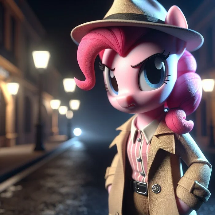 In the footsteps of the Sweet Thief - My little pony, Нейронные сети, Pinkie pie, Anthro