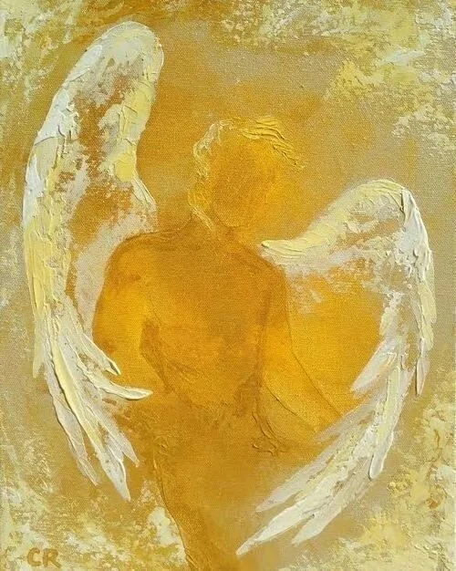Hybrid of Angel with trilobite - Painting, Acrylic, Angel, Longpost, My