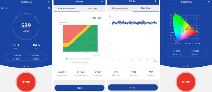 Тест экрана ONYX BOOX Faraday: яркость 500+ нит, мерцание подсветки отсутствует