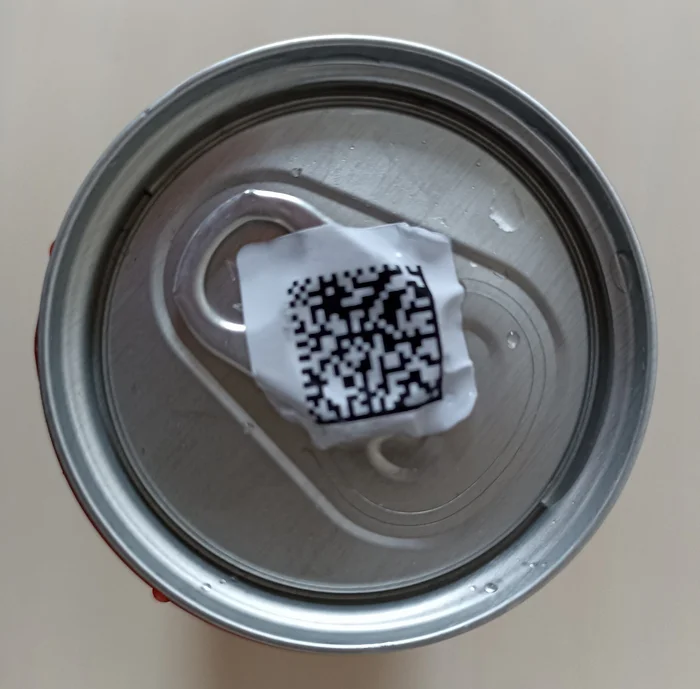 And once again about QR codes on banks - My, QR Code, Aluminum can, Purity