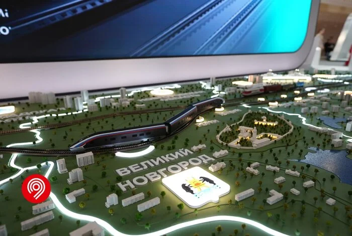 A layout of the route for the country's first high-speed railway (HSR) was presented at SPIEF - My, Transport, Public transport, Railway, Russian Railways, Moscow, Yikes, Layout, Good news, Deptrans of Moscow, A train, Future, Video, Longpost, SPIEF, Saint Petersburg