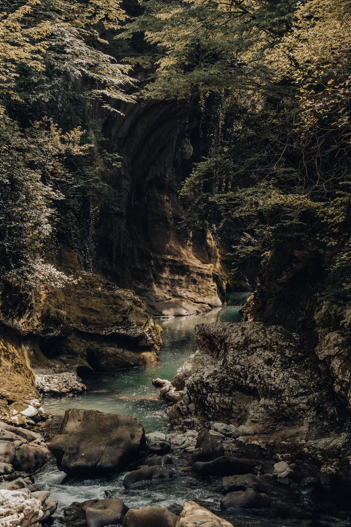 Martvili Canyon, Georgia - My, Waterfall, Canyon, Georgia, The photo, Nature, Longpost, Greenery, Water, Travels