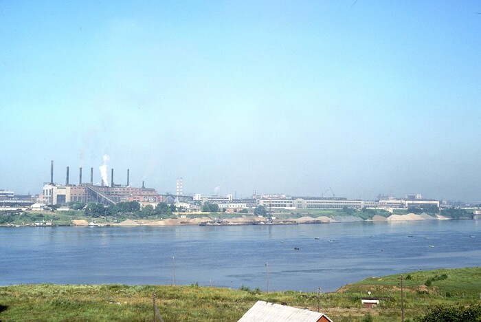 Волга - великая русская река в Ярославле, 1976 год