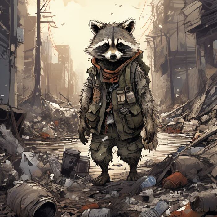    Wolfmks #34 this war of mine , , , Furry Art,  , , , Furry Raccoon, 