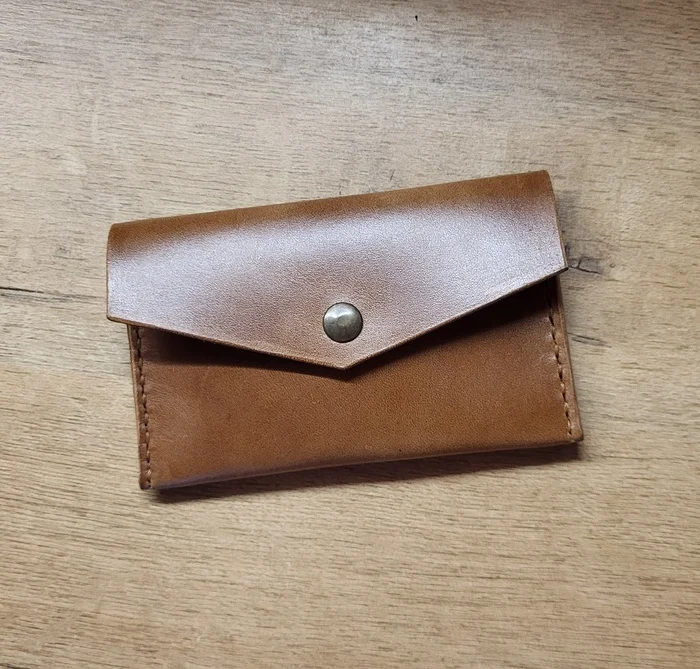 Cardholder wallet - My, Natural leather, Leather, Accessories, Wallet, With your own hands, Leather products, Hobby, Longpost, Needlework with process