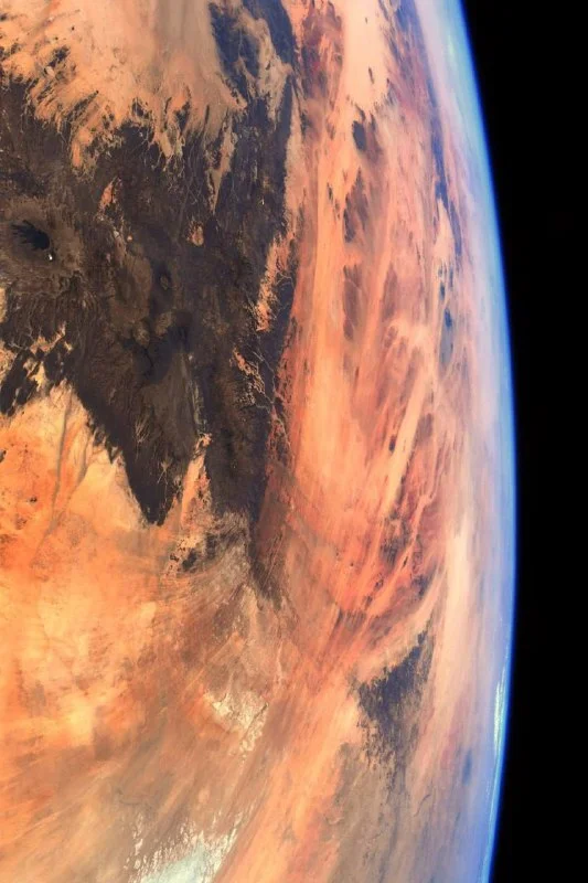 Mars? - The photo, Planet Earth, View from the ISS, Africa, Sahara, Mars, Planet