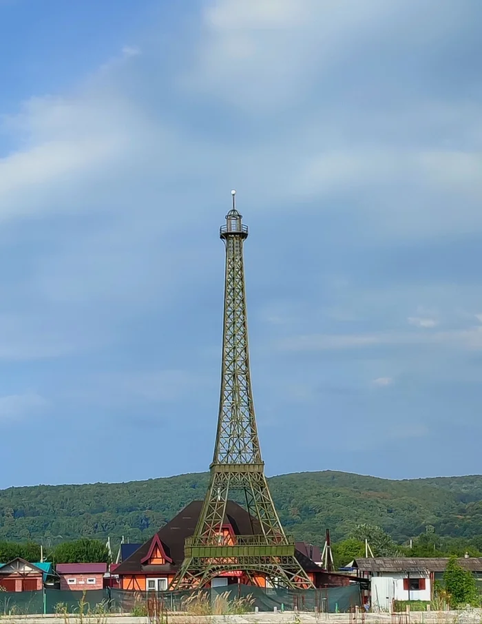 Paris? Adygea - My, The photo, Emotions, Republic of Adygea, Eiffel Tower, Suddenly