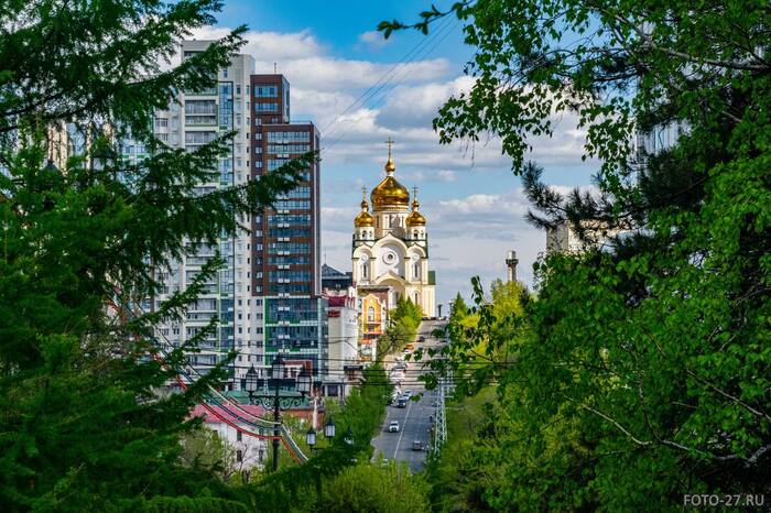 Spaso-Preobrazhensky Cathedral of Khabarovsk - My, The photo, Khabarovsk