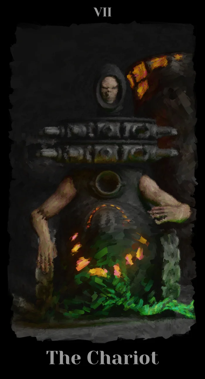 My tarot cards with characters from the game Turgor (part 2) - My, Games, Turgor, Art, Game art, 3D, Tarot cards, Longpost