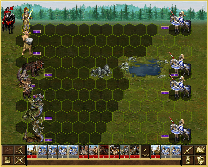 Армия чернокнижника в бою