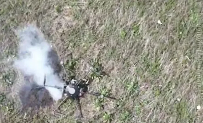 Soldiers of the Russian Armed Forces, using electronic warfare equipment, landed and then destroyed a heavy drone bomber of the Ukrainian Armed Forces - Politics, news, Special operation, Military Review, Drone, Military establishment, Armament, Ammunition, Bomber, Motorized rifle troops, Artemovsk, Rab, Video, Video VK, Longpost