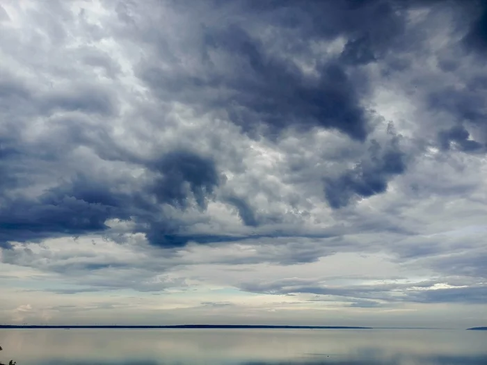 Sky over the Volga - Sky, Volga river, Mobile photography, Clouds