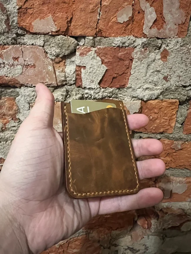 Another cardholder from crazy - My, Natural leather, Accessories, Leather products, Needlework without process, Hobby, Friday tag is mine, Leather, Handmade, Longpost