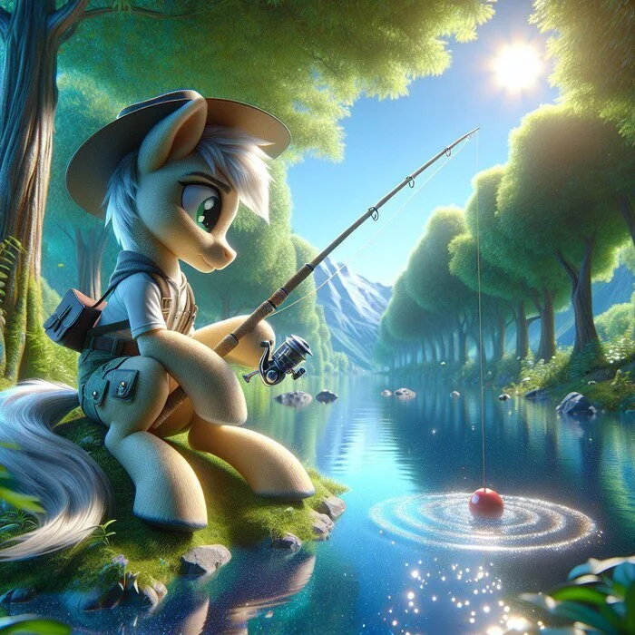 Do you like fishing? - My, My little pony, Нейронные сети, Pony, Fishing, Appeasement, Characters (edit)