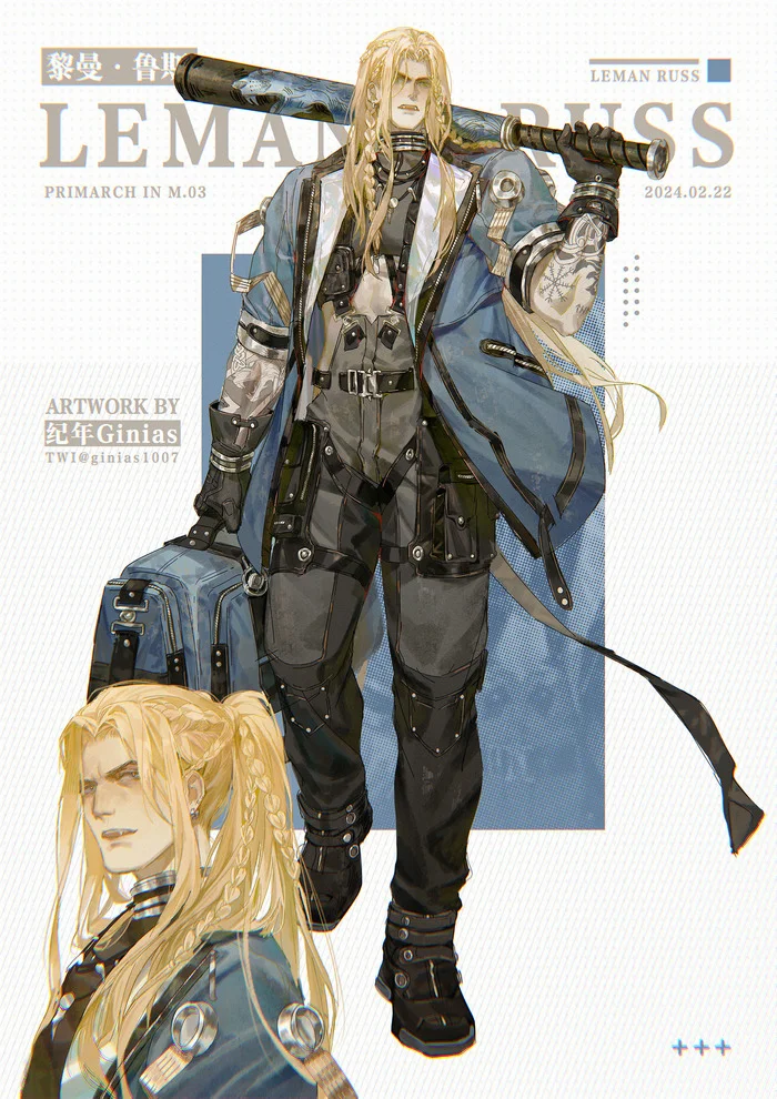 Primarchs in the modern world by Ginias, part one - Rogal Dorn, Lion El`Jonson, Corvus Corax, Leman Russ, Sanguinius, Vulkan, Ferrus Manus, Wh Art, Primarchs, Ginias, Art, Longpost
