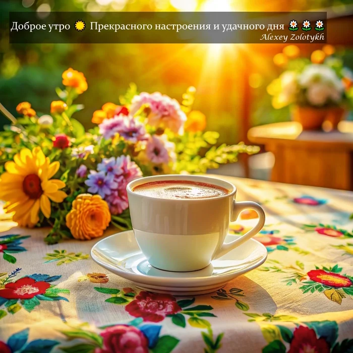 Good morning Have a great mood and have a good day - Picture with text, Good morning, Нейронные сети