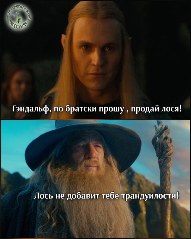 Continuation of the post “Buy a moose!” - My, Lord of the Rings, Elk, Lord of the Rings: Rings of Power, Amazon, Gandalf, Memes, Humor, Picture with text, Foreign serials, Sauron, Thranduil, Tolkien's Legendarium, Reply to post