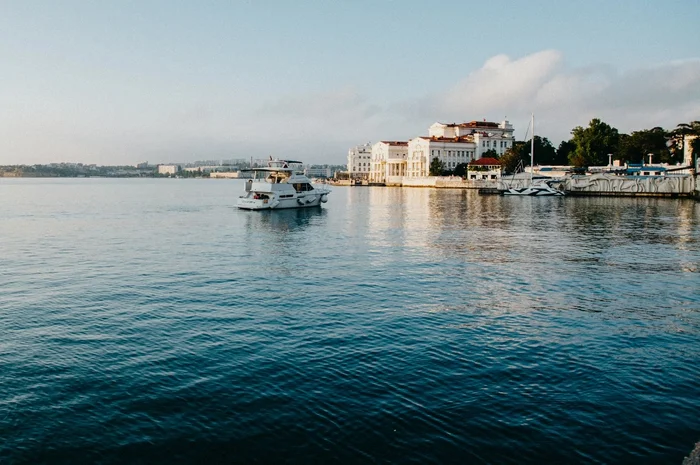 Sevastopol - My, The photo, Sevastopol, Crimea, Evening, Ship