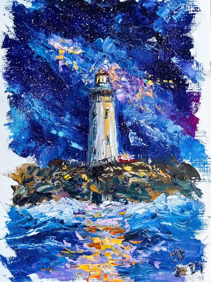 Shine! - My, Lighthouse, Paints, Painting, Interior painting