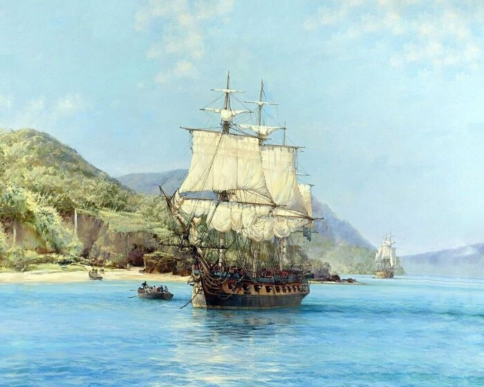 Художник Даусон Монтегю "Пиратская бухта, острова Кокос".