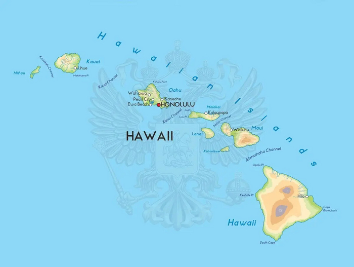 Ниихау крайний слева.