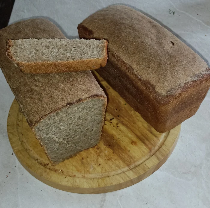 Sourdough bread with white malt - My, Bread, Bakery products, With your own hands, The photo