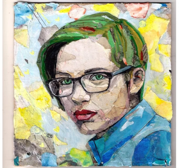 Portrait of Zhenya - My, Portrait, Collage, Art, Friday tag is mine