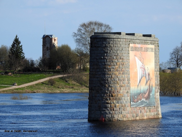 "Путь из варяг в греки", река Волхов. Фото с борта теплохода "Вече". Весна 2024