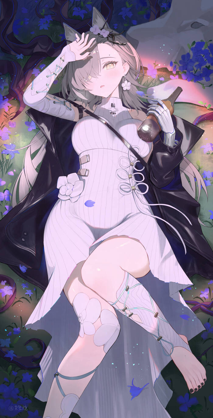 Penance Anime Art, , Arknights, Penance, Animal Ears