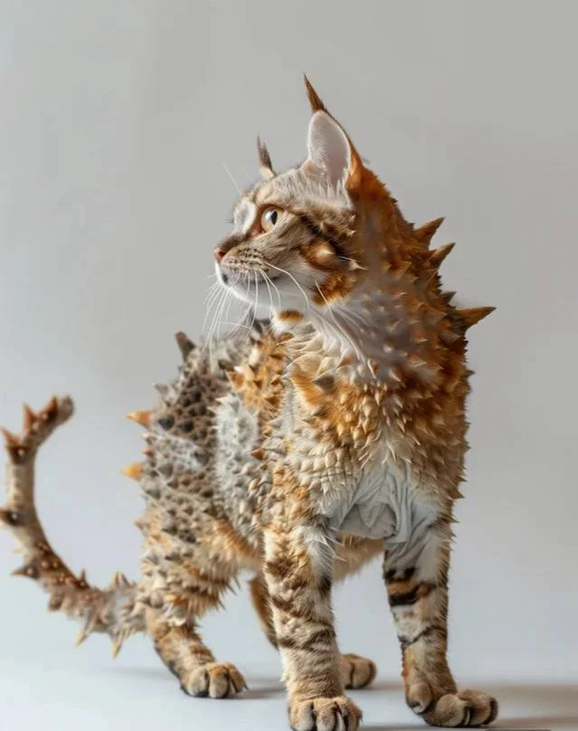 New cat breeds - which one would you get? - Longpost, Telegram (link), Animals, cat, Midjourney, Neural network art