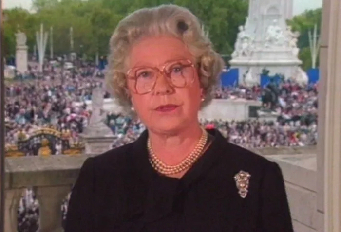 Кадр с той самой речи, посвященной принцессе Диане