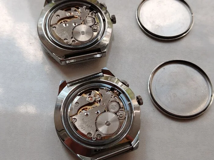 Twins! - My, Workshop, Master, Clock, Hobby, Novodel, Wrist Watch, Made in USSR, How is it done, Craftsmanship, Work from home, The photo, Restoration, Longpost
